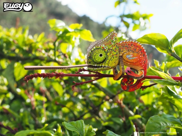 Сборная 3Д модель Eugy Зоопарк Хамелеон (XEG-075) - Pampik - 10