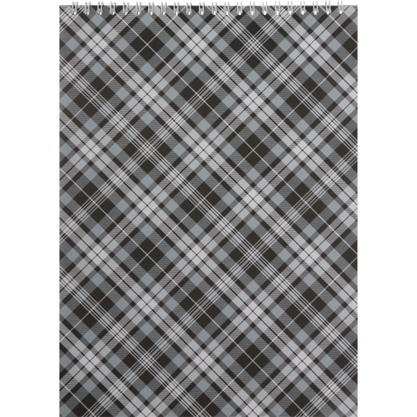 Блокнот на пружині Buromax Shotlandka А6, 48 аркушів, сірий (BM.2480-09) - Pampik