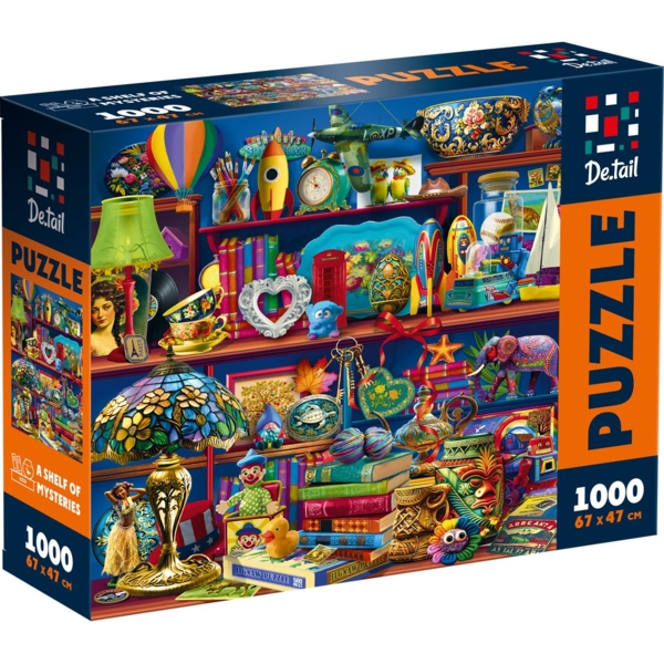 Пазли De.tail Поличка загадок, 1000 елементів (DT1000-10) - Pampik