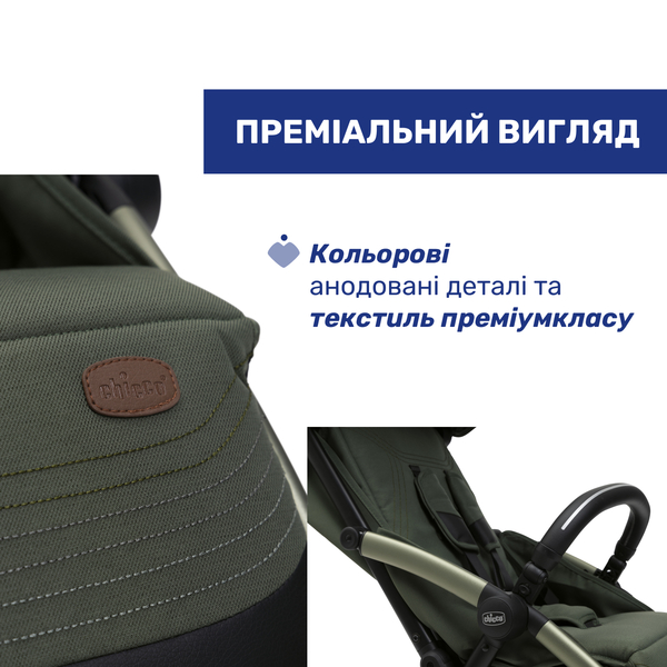 Прогулянкова коляска Chicco Goody XPlus зелена (87040.38.00) - Pampik - 8