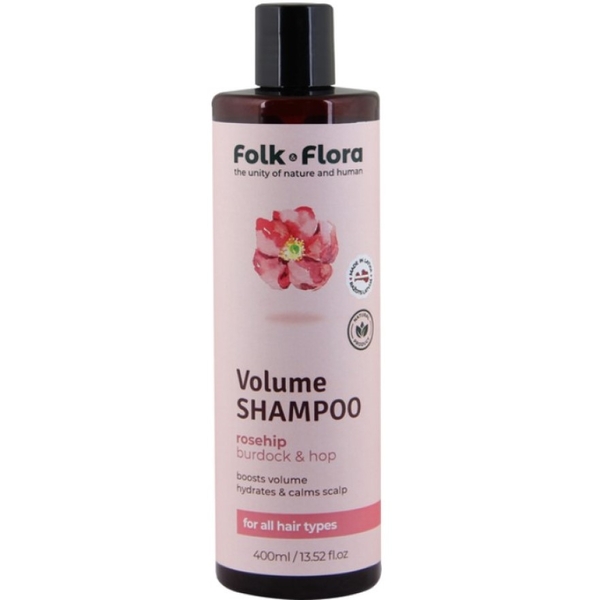 Шампунь для объема волос Folk&Flora, 400 мл - Pampik