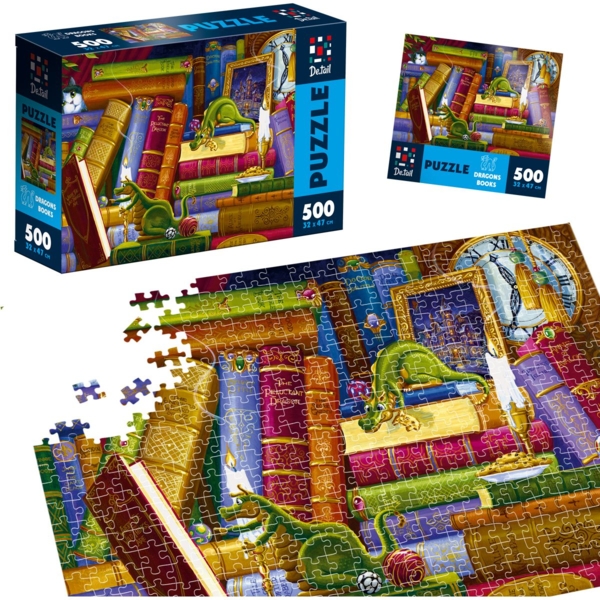 Пазли De.tail Книги про драконів, 500 елементів (DT500-12) - Pampik - 3