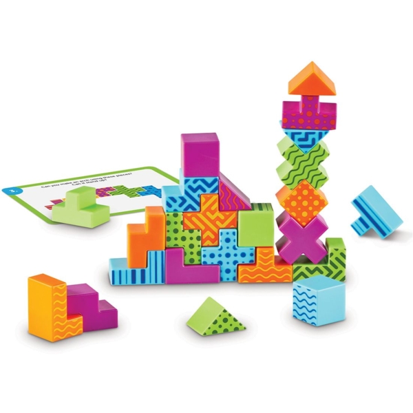 Навчальний ігровий набір Learning Resources STEM Explorers Brainometry Кольорова геометрія (LER9306) - Pampik - 2