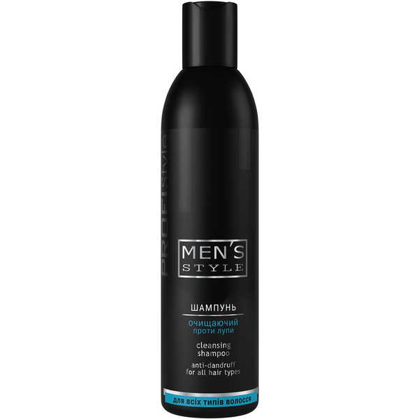 Шампунь очищувальний проти лупи ProfiStyle Men's Style Cleaning Shampoo 250 мл - Pampik