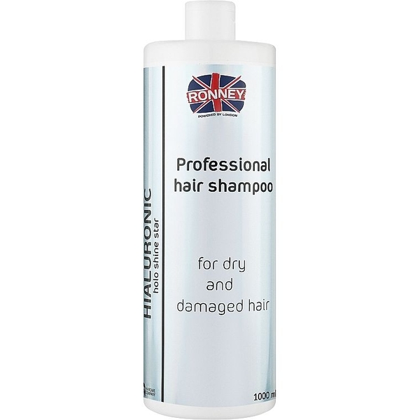 Шампунь для сухих и поврежденных волос Ronney Professional Holo Shine Star Hialuronic 1 л - Pampik