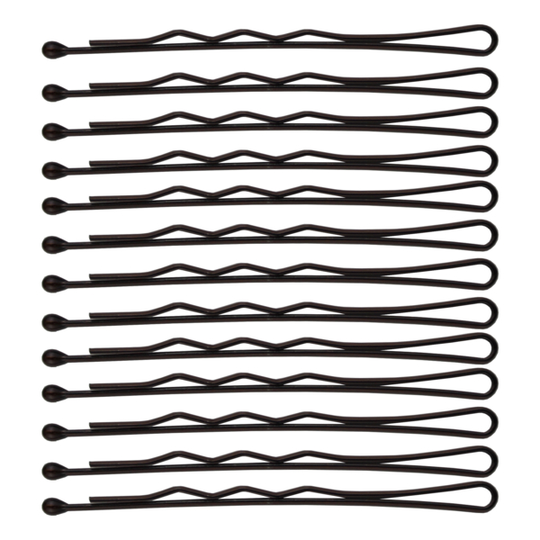 Набір фрезерних невидимок для волосся SPL, 5.5 см, 24 шт., коричневий (3021-0055) - Pampik - 2