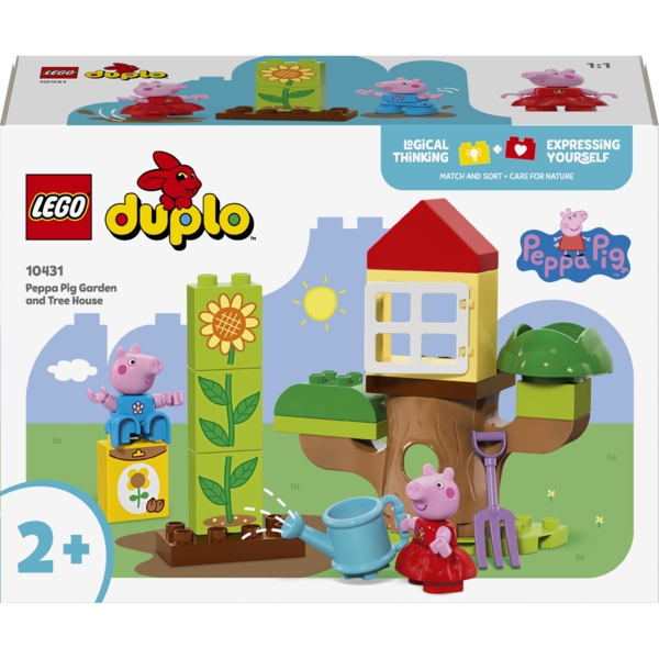 Конструктор LEGO DUPLO Сад і будиночок на дереві Пеппи, 20 деталей (10431) - Pampik