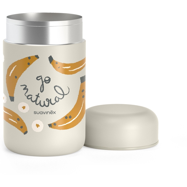 Термос для їжі Suavinex Go natural жовтий банан 400 мл, бежевий (401504) - Pampik - 2