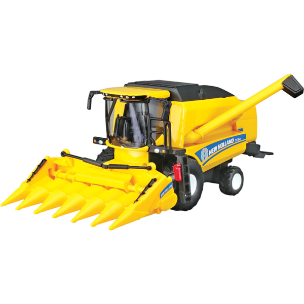 Автомодель Bburago Зернозбиральний комбайн New Holland TC5.90 з кукурузною жаткою - Pampik