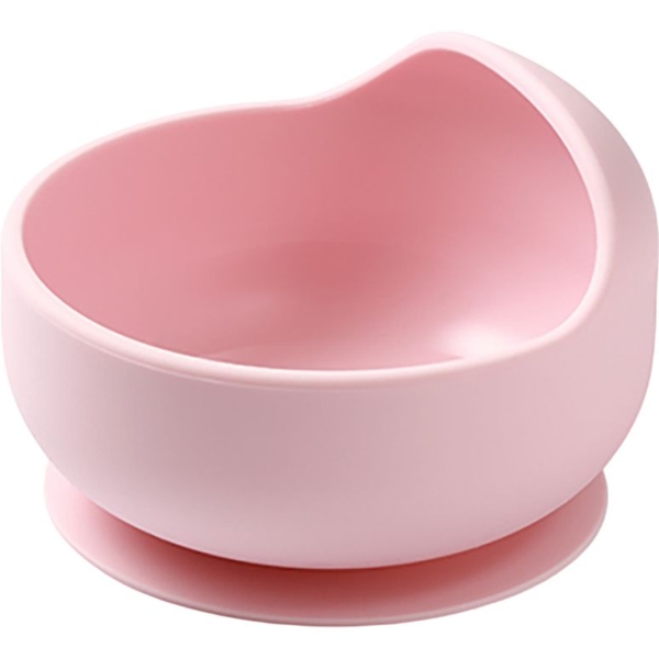 Мисочка силиконовая BabyOno с присоской, розовый (1481/02) - Pampik