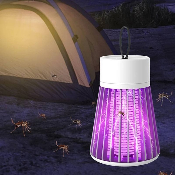 Ловушка для насекомых Supretto уничтожитель с аккумулятором, серый - Pampik - 9