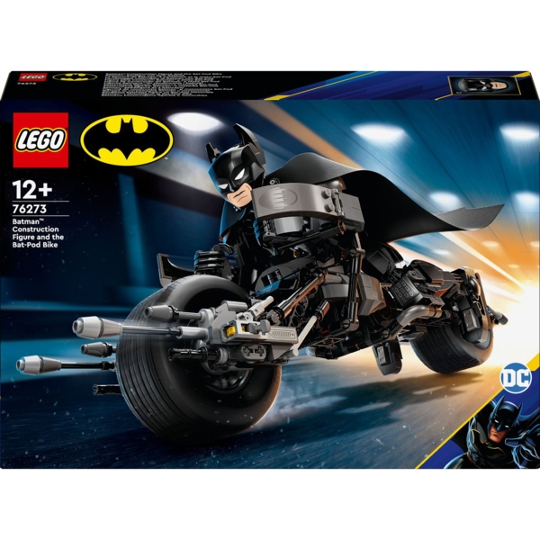 Конструктор LEGO DC Batman™ Фігурка Бетмена для складання і бетцикл, 713 деталей (76273) - Pampik
