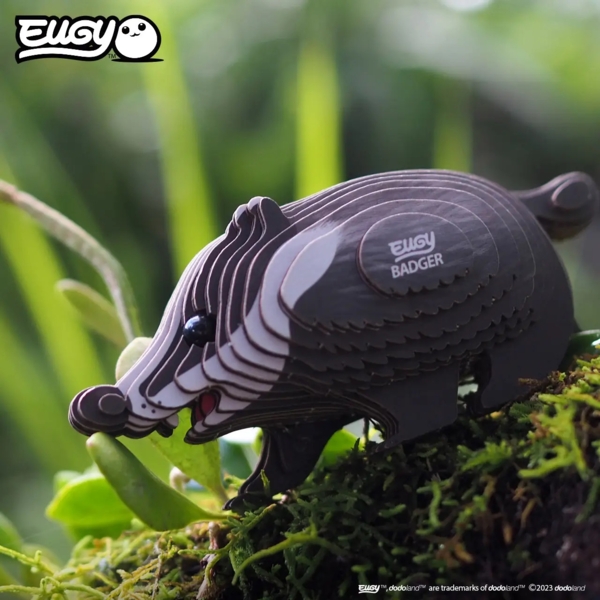 Сборная 3Д модель Eugy Зоопарк Барсук (XEG-094) - Pampik - 9