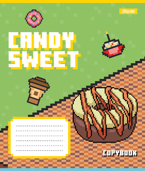 Набор тетрадей 1 Вересня Candy sweet А5, в линию, 12 листов, 25 шт. (767217) - Pampik - 5