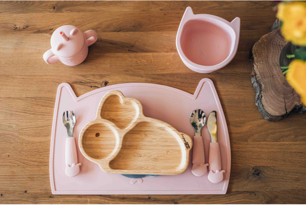 Бамбуковая тарелка FreeON Банни с силиконовой присоской (46415) - Pampik - 4