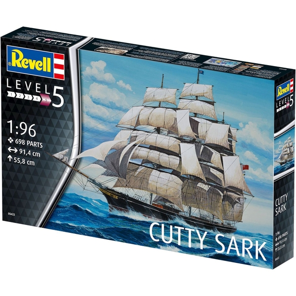 Сборная модель Revell Клипер Катти Сарк уровень 5 масштаб, 1:96, 698 деталей (RVL-05422) - Pampik