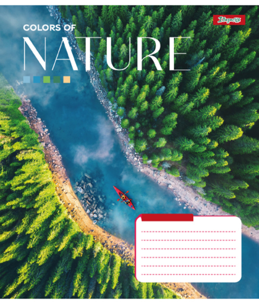 Набір зошитів 1 Вересня Colors of nature А5 в лінійку 48 аркушів 10 шт. (767378) - Pampik - 4