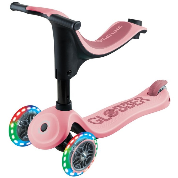 Самокат Globber Go up Sporty, з 1 року до 20/50 кг, пастельно-рожевий (452-710-4) - Pampik - 6