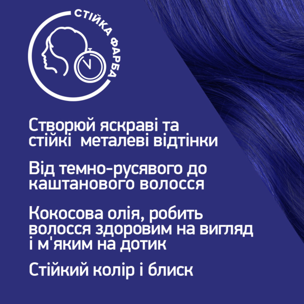 Фарба для волосся Schwarzkopf Live Urban Metallics U67 Blue Mercury - Pampik - 4