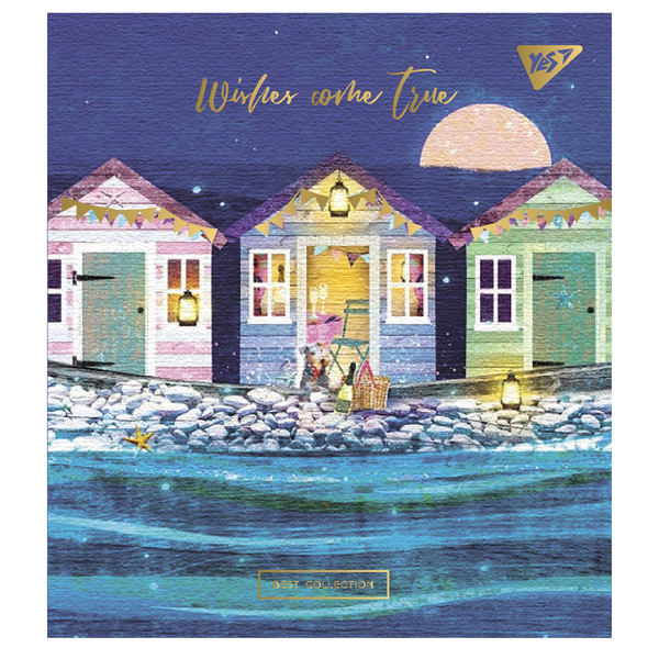 Набір зошитів Yes Wishes come true А5, в клітинку, 96 аркушів, 5 шт. (766899) - Pampik