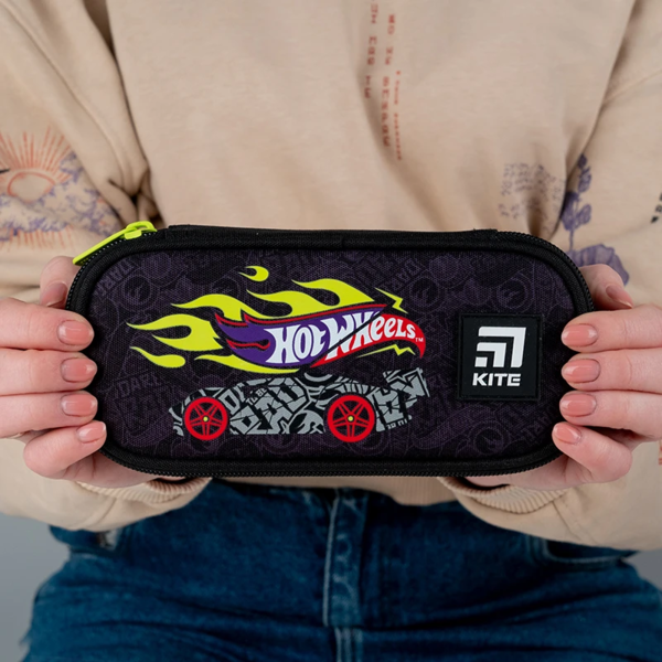 Пенал мягкий Kite 21x8.5x4.5 см, черный (HW24-662-2) - Pampik - 4