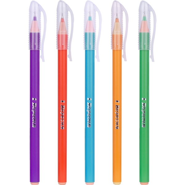 Ручка кулькова 1 Вересня Plaza Pine сині чорнила упаковка 30 шт. (411052) - Pampik