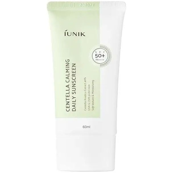 Cонцезахисний крем з екстрактом центели iUNIK Centella Calming Daily Moisture Suncreen SPF 50 60 мл - Pampik