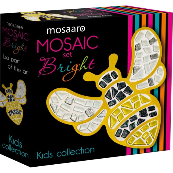 Набір для творчості Mosaaro Мозаїка скляна Бджілка (МА7001) - Pampik