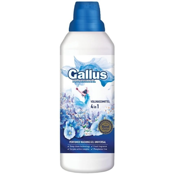 Гель для прання Gallus Professional Concentrated 4в1 Univesal, 1 л, 28 прань - Pampik