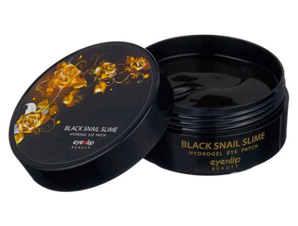 Патчи для зоны под глазами Eyenlip Black Snail Slime Hydrogel Eye Patch 60 шт. - Pampik - 2