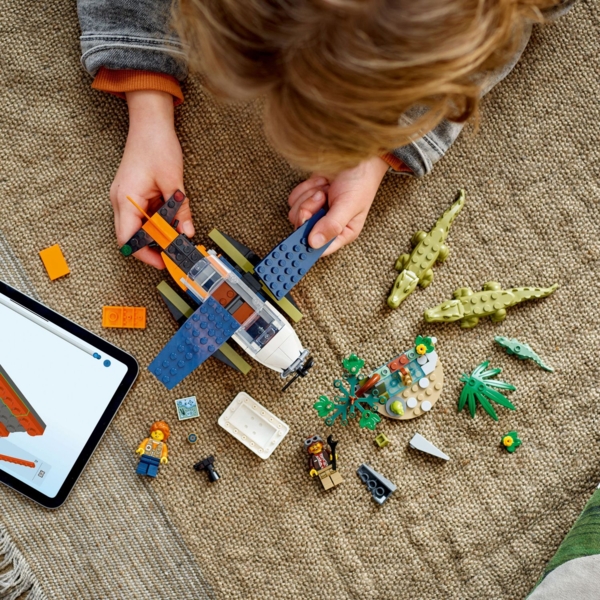 Конструктор LEGO City Водний літак для дослідження джунглів, 177 деталей (60425) - Pampik - 5