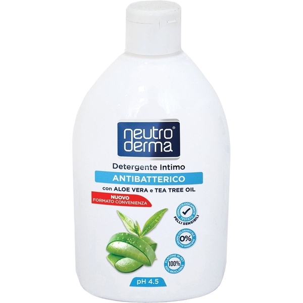 Гель для интимной гигиены Neutroderma с Алоэ Вера и маслом чайного дерева 400 мл - Pampik