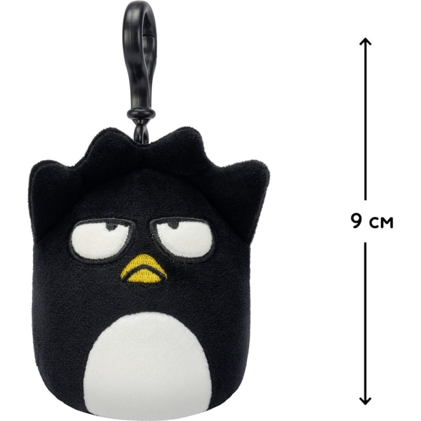 М'яка іграшка-брелок Squishmallows Hello Kitty Бадз-Мару на кліпсі, 9 см (SQSN00275) - Pampik - 2