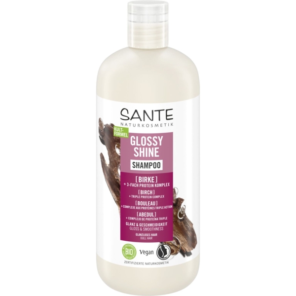 Біо-Шампунь Sante Glossy Shine для блиску волосся 500 мл - Pampik