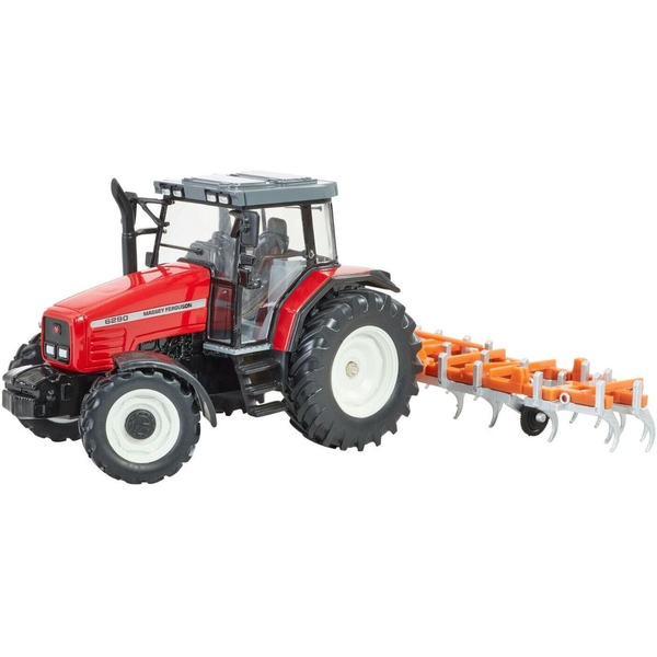 Модель Britains Трактор Massey Ferguson 6290 з культиватором 1:32 (43335) - Pampik - 2