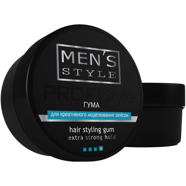 Резина для моделирования прически ProfiStyle Men's Style Hair Styling Gum Extra Strong Hold 80 мл - Pampik