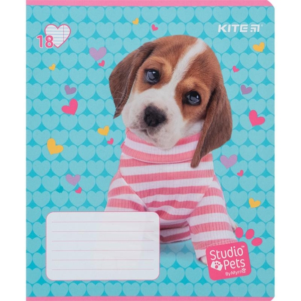 Набор тетрадей Kite Studio Pets А5 в линию, 18 листов, 20 шт. (SP24-237) - Pampik - 5
