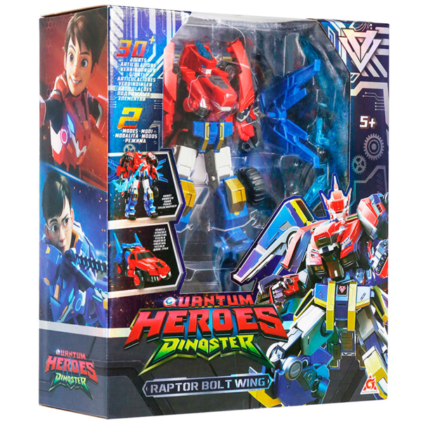 Робот-трансформер Alpha Group Dinoster Раптор Болт Вінг з аксесуаром (EU580815) - Pampik - 4