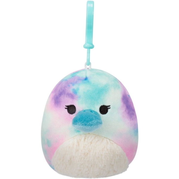 М'яка іграшка-брелок Squishmallows Трицератопс на кліпсі, 9 см (SQCP00216) - Pampik