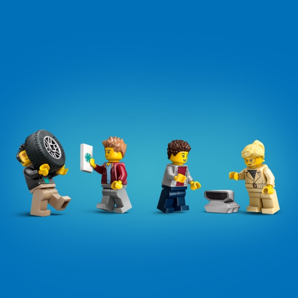 Конструктор LEGO City Вантажівка-транспортер зі спортивними авто, 998 деталей (60408) - Pampik - 8