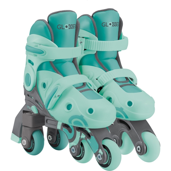 Роликовые коньки Globber Learning Skates 2 в 1, р.30-33, мятно-зеленый (783-206) - Pampik - 2
