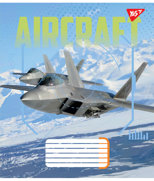 Набір зошитів Yes Aircraft А5, в клітинку, 60 аркушів, 10 шт. (767137) - Pampik - 5