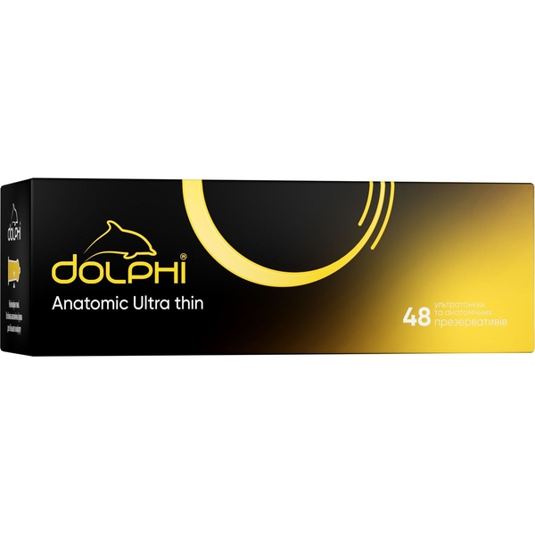 Презервативи Dolphi Анатомічні, надтонкі, 48 шт. - Pampik