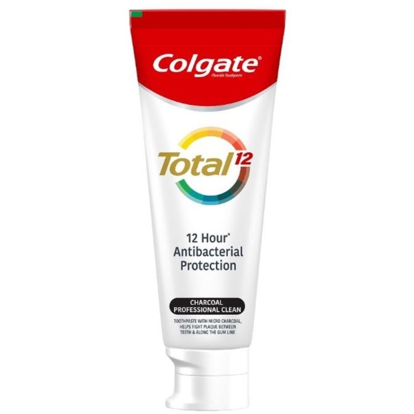 Зубная паста Colgate Total 12 древесный уголь, 75 мл - Pampik