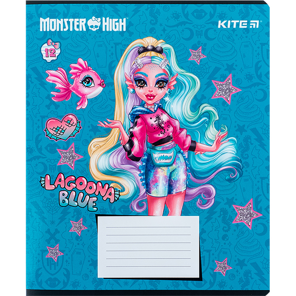 Набір зошитів Kite Monster High А5, в лінійку, 12 аркушів, 25 шт. (MH24-234) - Pampik - 6