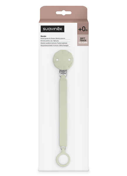 Клипса для пустышки Suavinex Wonder, светло-зеленый (402542) - Pampik - 2