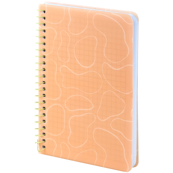 Блокнот на спіралі Axent клітинка, 80 аркушів, помаранчевий (8463-3-A) - Pampik - 2