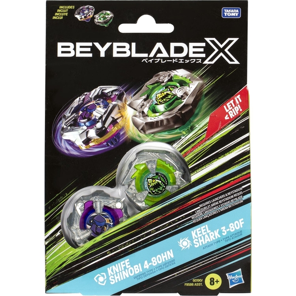 Набір іграшковий Hasbro Beyblade X Dual Pack Set з двох дзиґ (F9586_G0190) - Pampik - 3