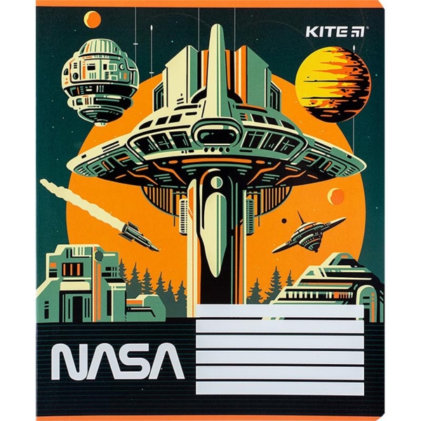Набор тетрадей Kite NASA А5 в линию, 12 листов, 25 шт. (NS24-234) - Pampik - 3