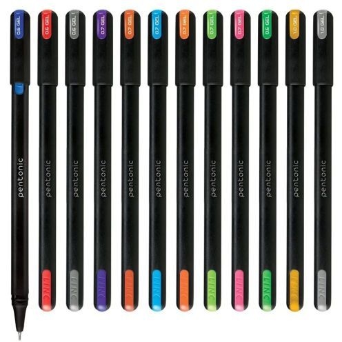 Ручка гелева Linc Pentonic фіолетові чорнила упаковка 12 шт. (420421) - Pampik - 3